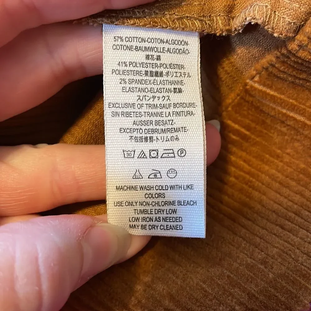 Free People Rolling Thunder Corduroy Mini Dress